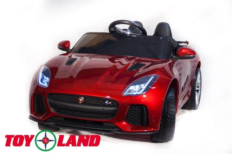 Электромобиль Jaguar F-tyre, цвет - красный глянец  